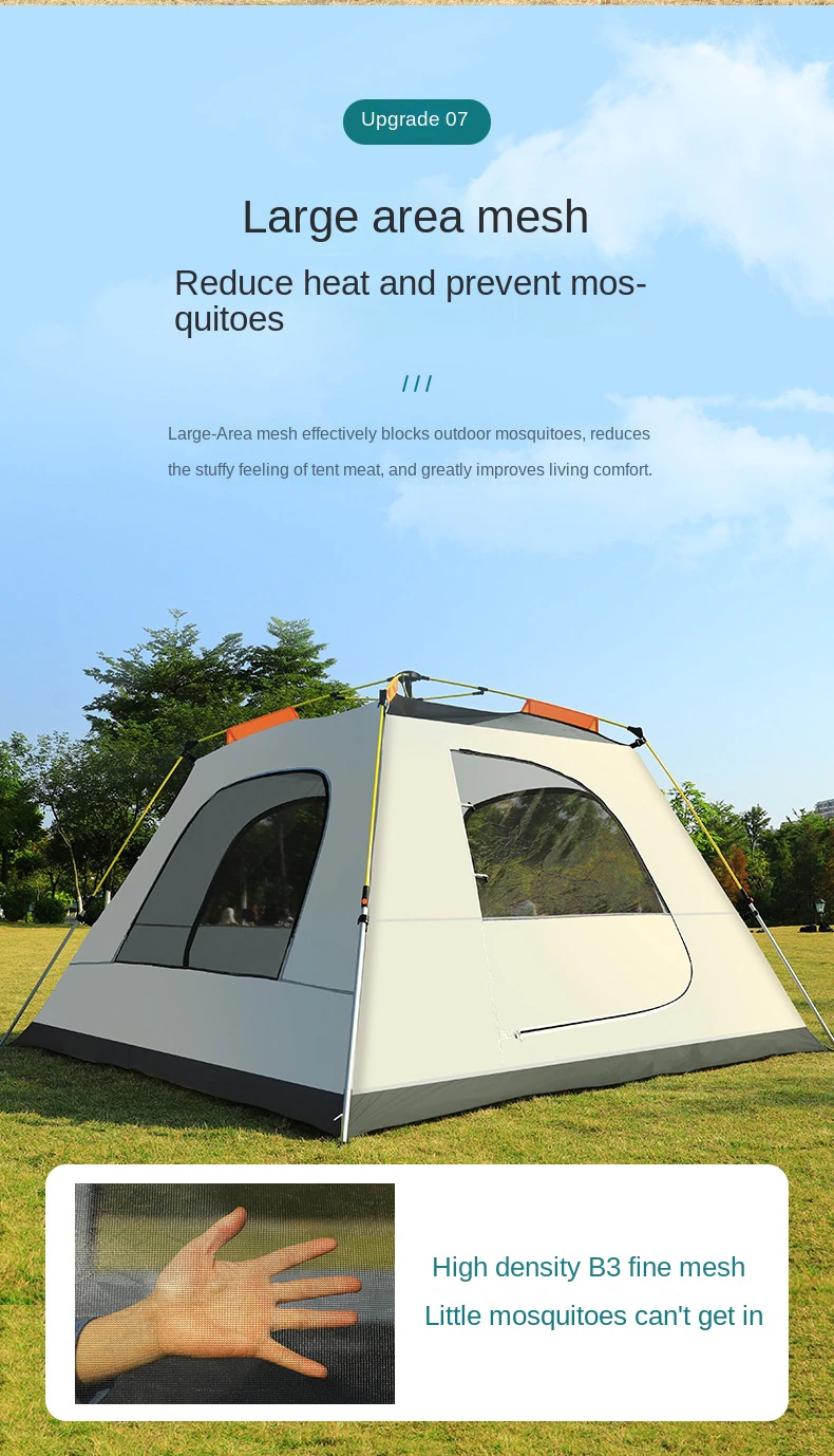 Cheap Goat Tents Automatic Aluminum Rod Portable Uv protection Camping Camping Outdoor Thickened Rainproof Tent Dropshipping   